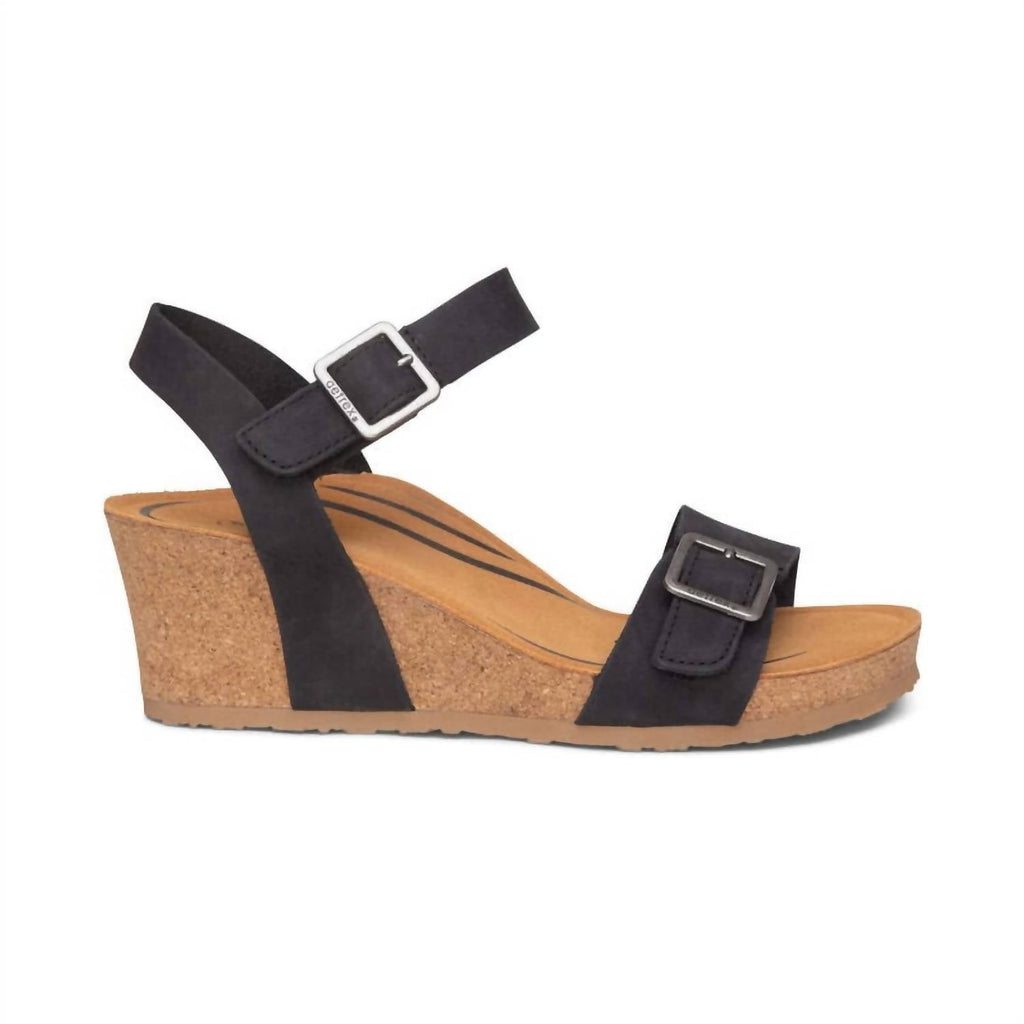 Women's Lexa Wedge Sandals In Black
