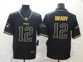 Men's New England Patriots #12 Tom Brady Black Game Player Jersey1