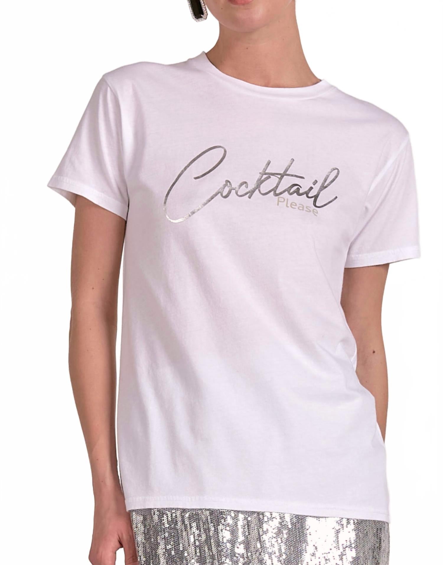Cocktail Please Shirt In White