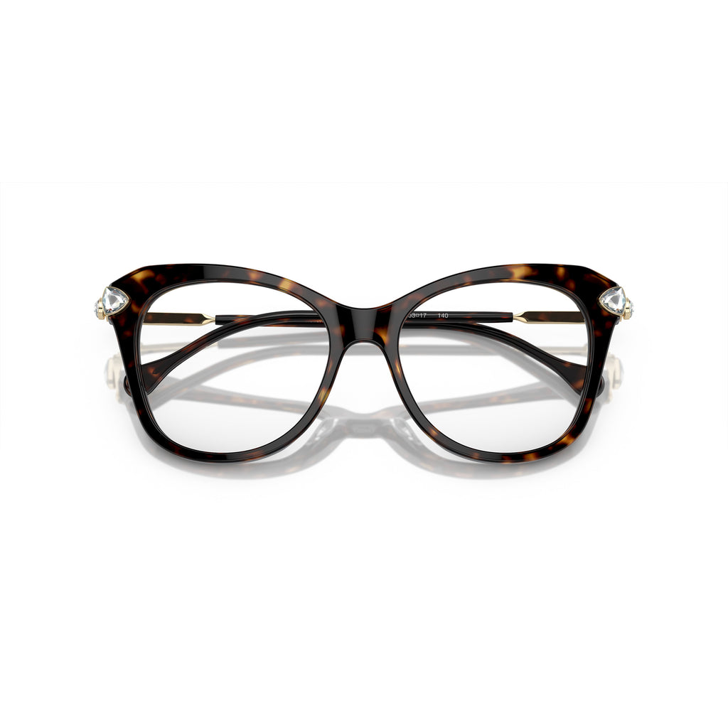 0Sk2012 Bold Cat-Eye Sunglasses with Crystal Embellishments
