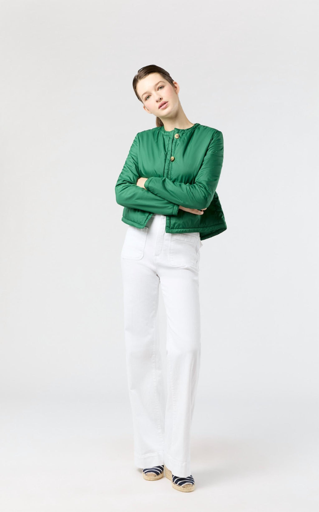 Megan Cardigan Jacket In Green