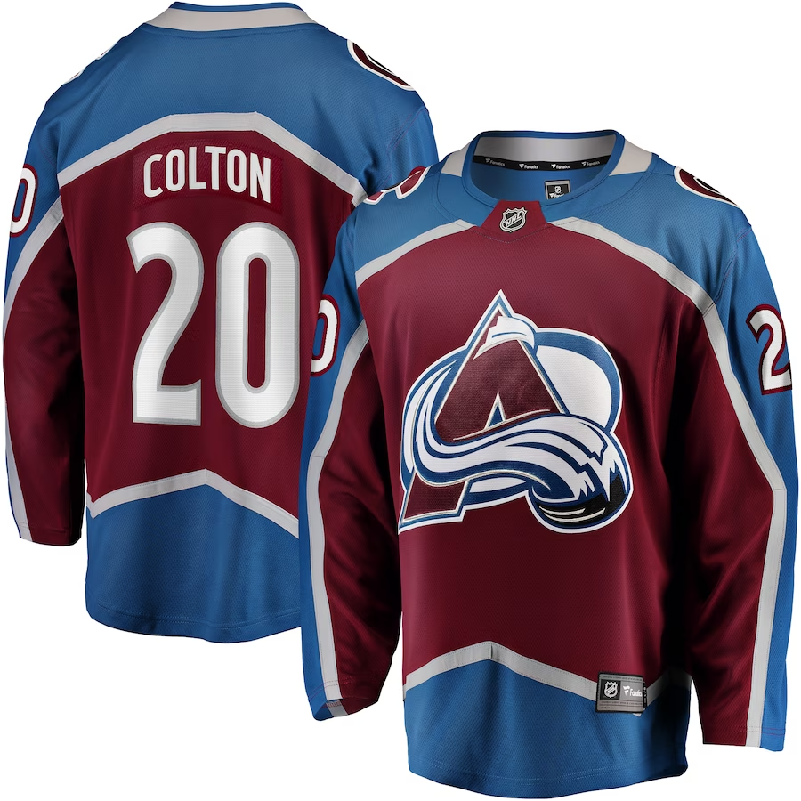 Men's Colorado Avalanche Ross Colton #20 Maroon Home Breakaway jersey