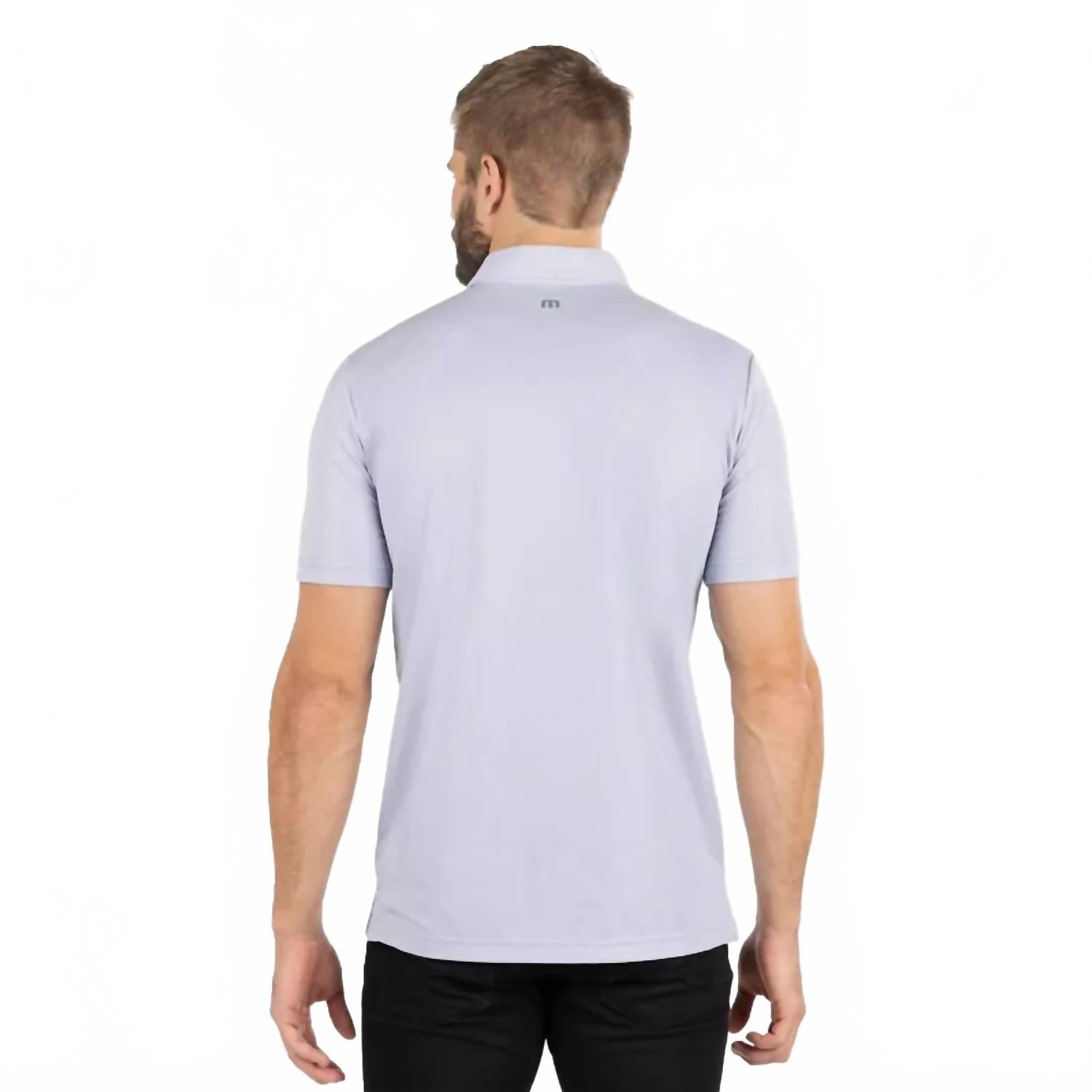 Miss The Boat Polo Shirt In Heather Silver Bullet