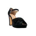 Women's Gloria Satin Platform Holiday Heels In Black
