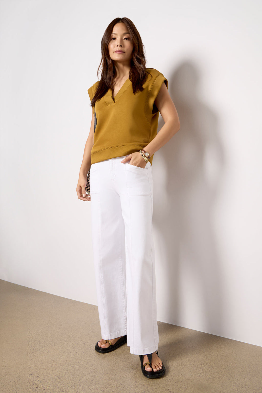 Women's Ever Wide Leg with Seam Detail Jeans