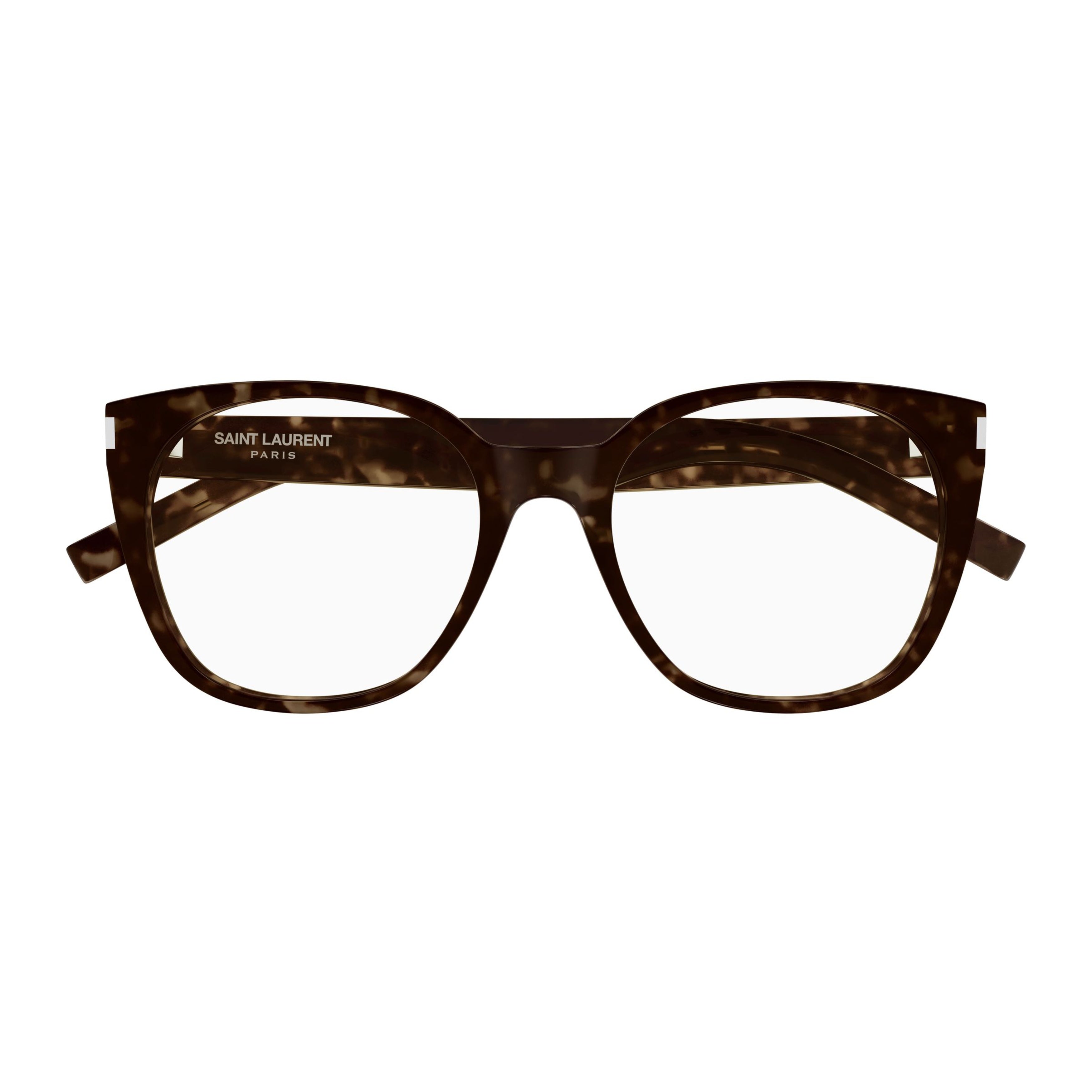 Rounded Square Sunglasses With Tortoiseshell Pattern And Silver Accents