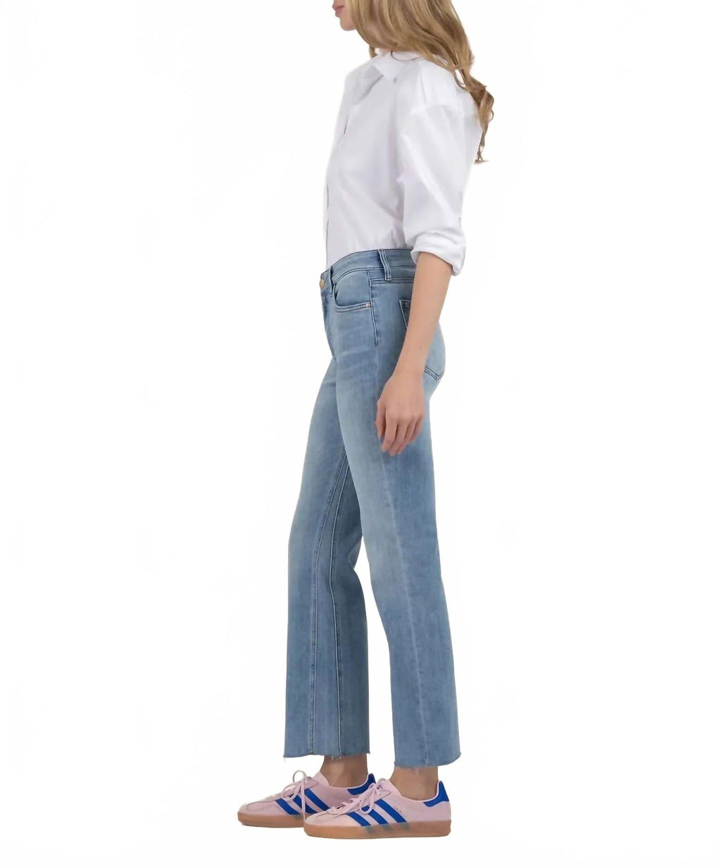 Kelsey High Rise Ankle Flare Jeans In Honest