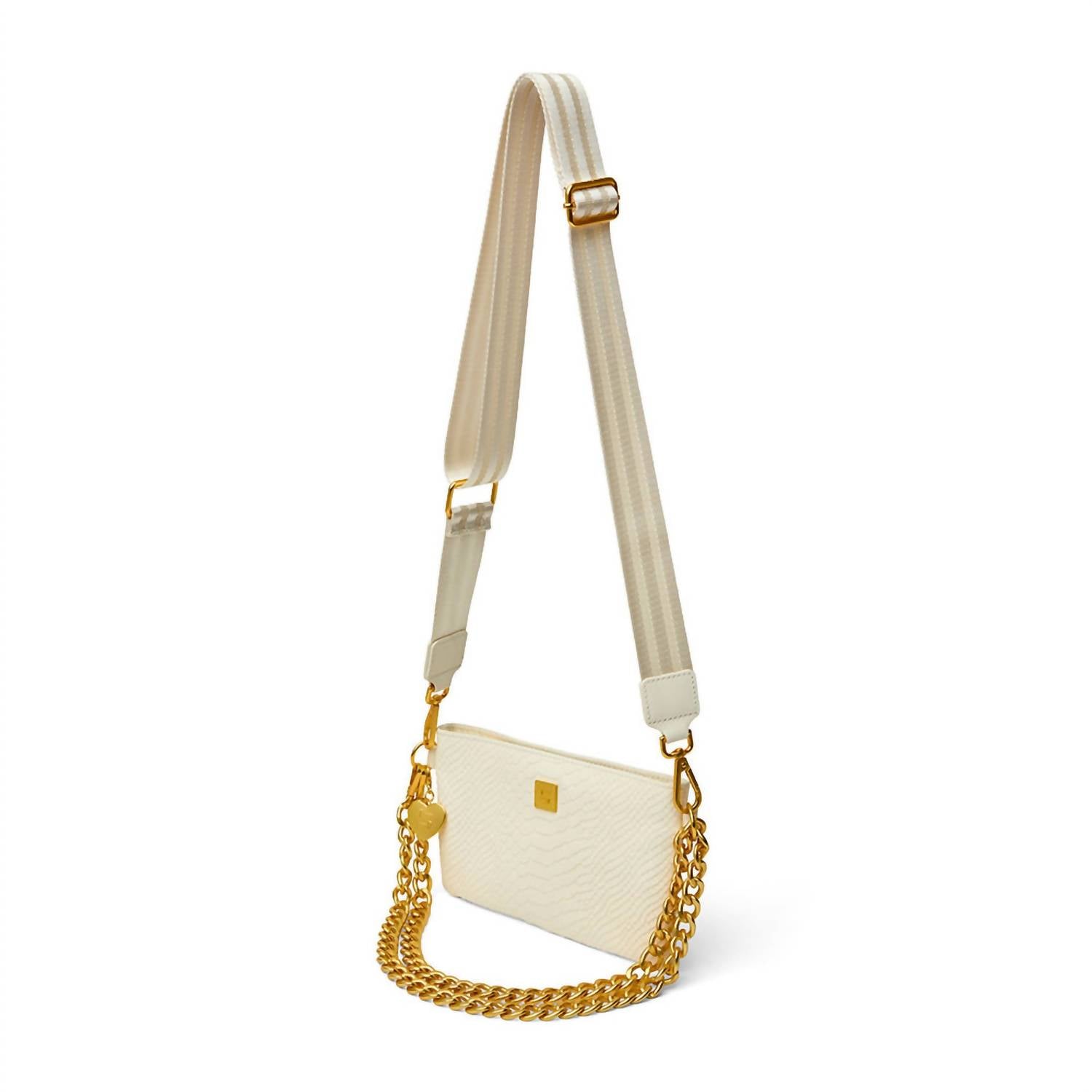 Women's Fame Bag In Cream Python