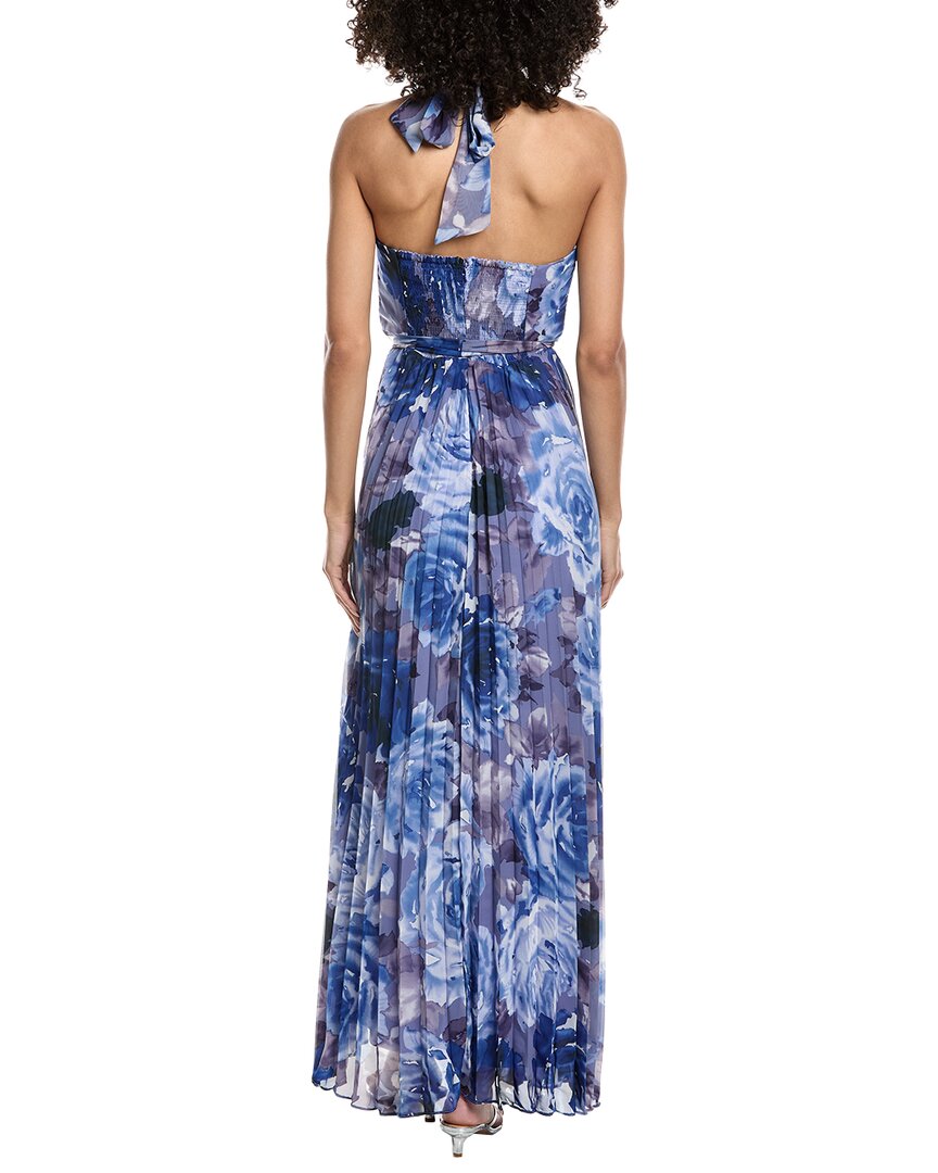 Julia Jordan Pleated Chiffon Maxi Dress