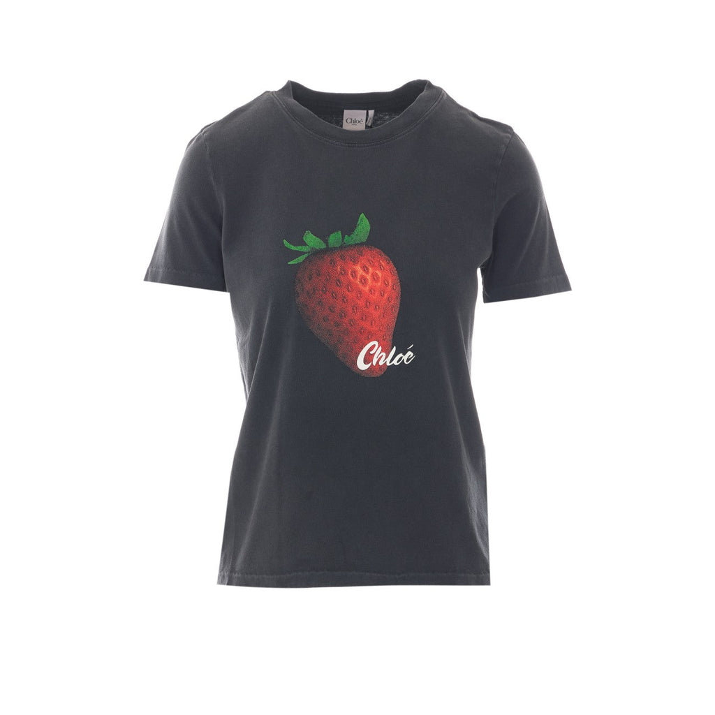 Chloe' Women Baby Fit T-Shirt With Logo