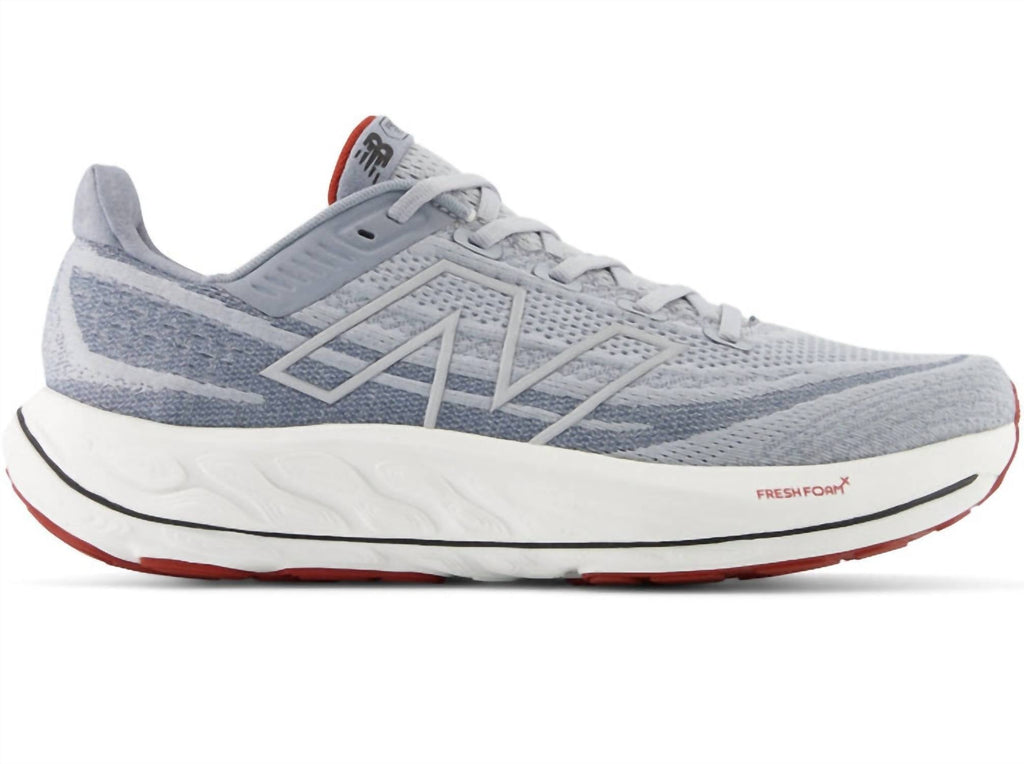 Men's Fresh Foam X Vongo V6 Running Shoes In Aluminum Grey Brick Red