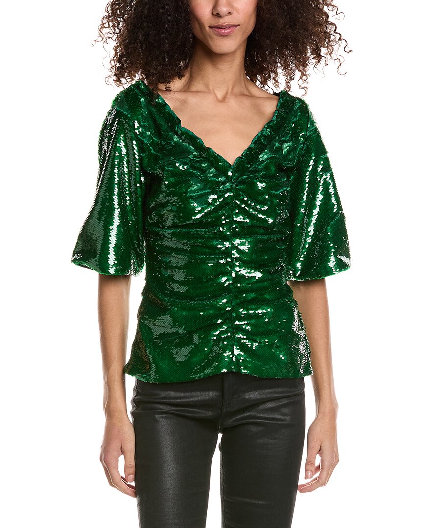 GANNI Sequin Blouse