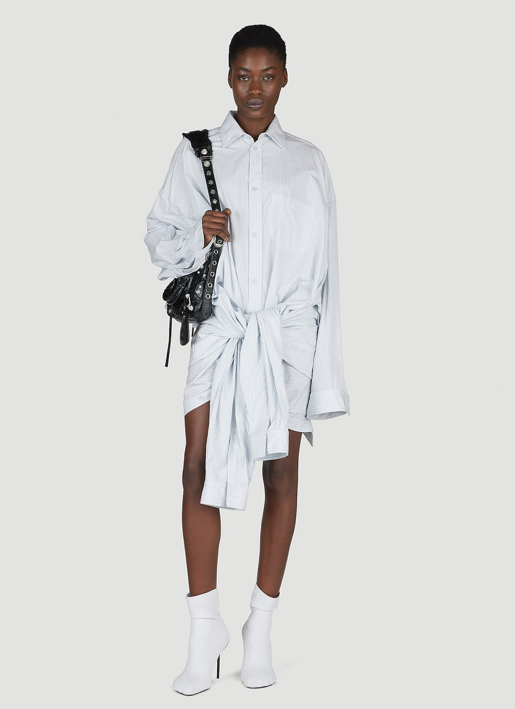 Balenciaga Women Double Pin-Stripe Shirt