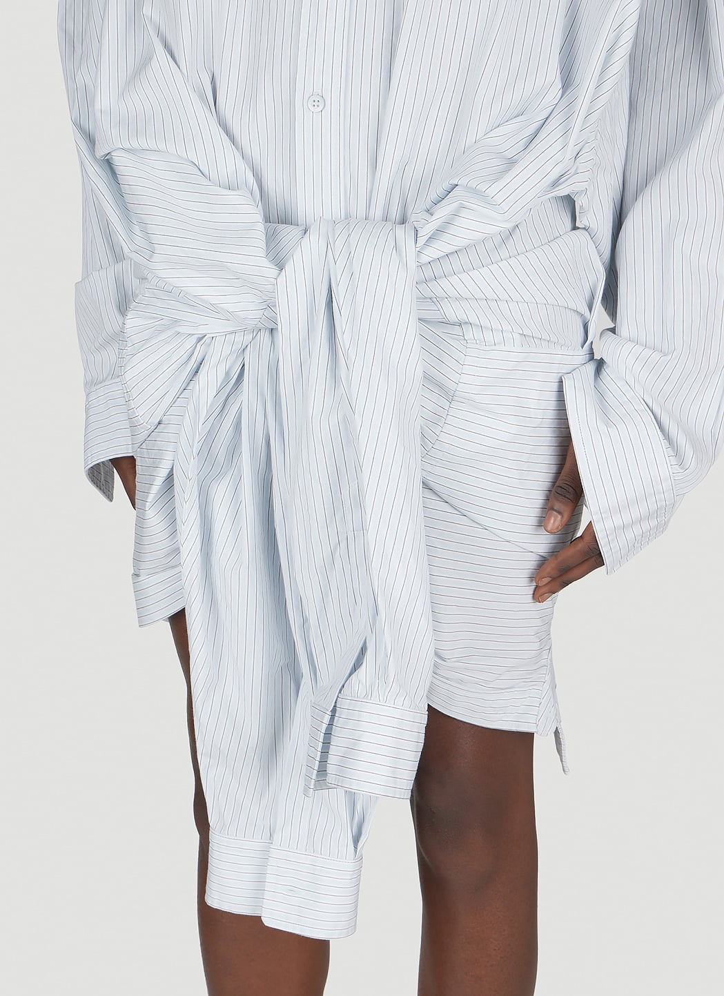 Balenciaga Women Double Pin-Stripe Shirt
