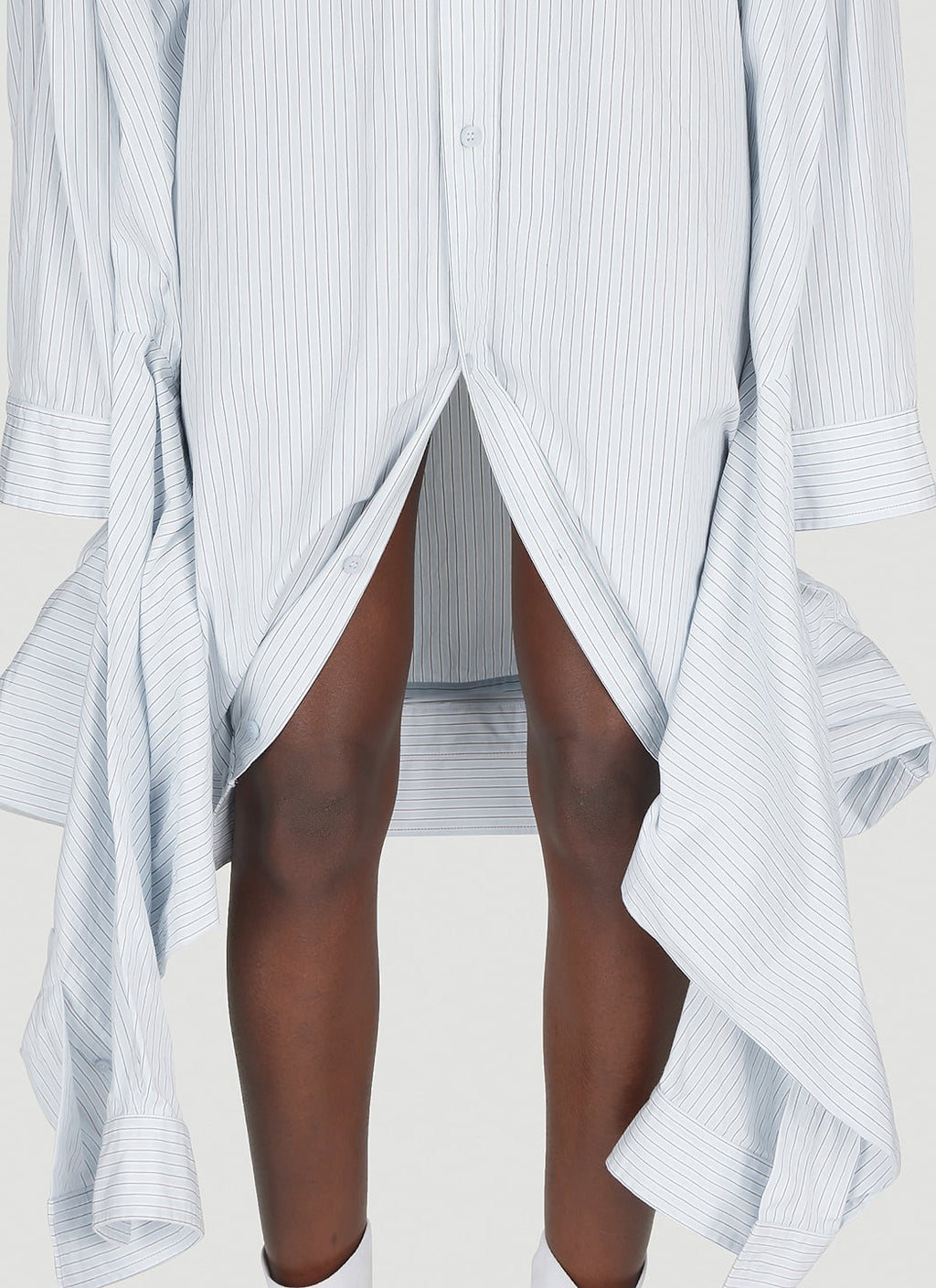 Balenciaga Women Double Pin-Stripe Shirt