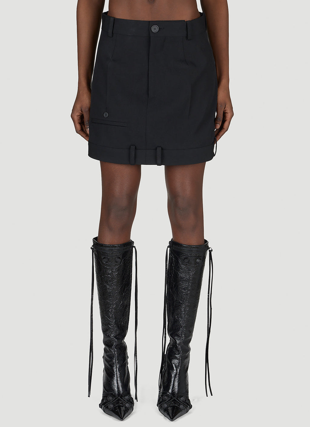 Balenciaga Women Deconstructed Mini Skirt