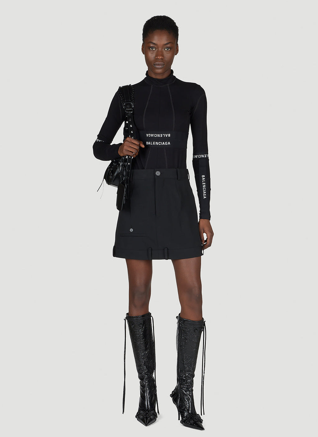 Balenciaga Women Deconstructed Mini Skirt