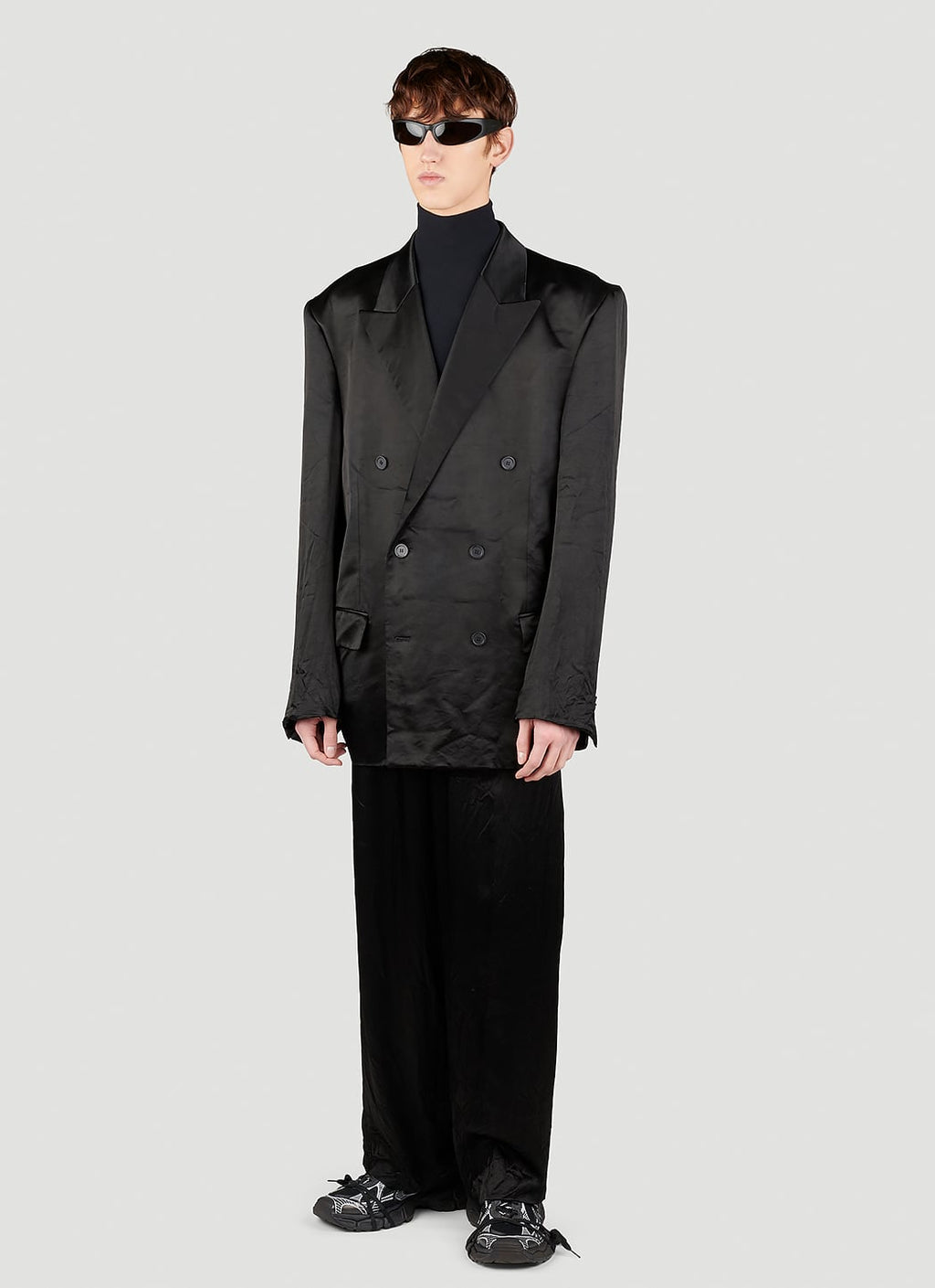 Balenciaga Men Five Pocket Satin Pants
