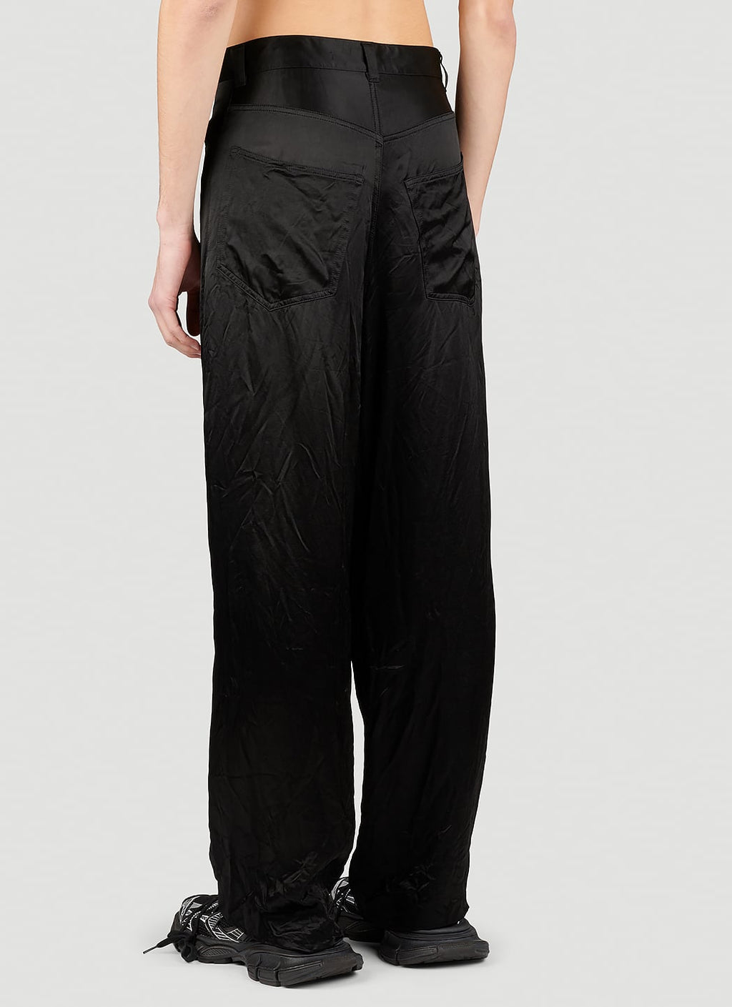 Balenciaga Men Five Pocket Satin Pants