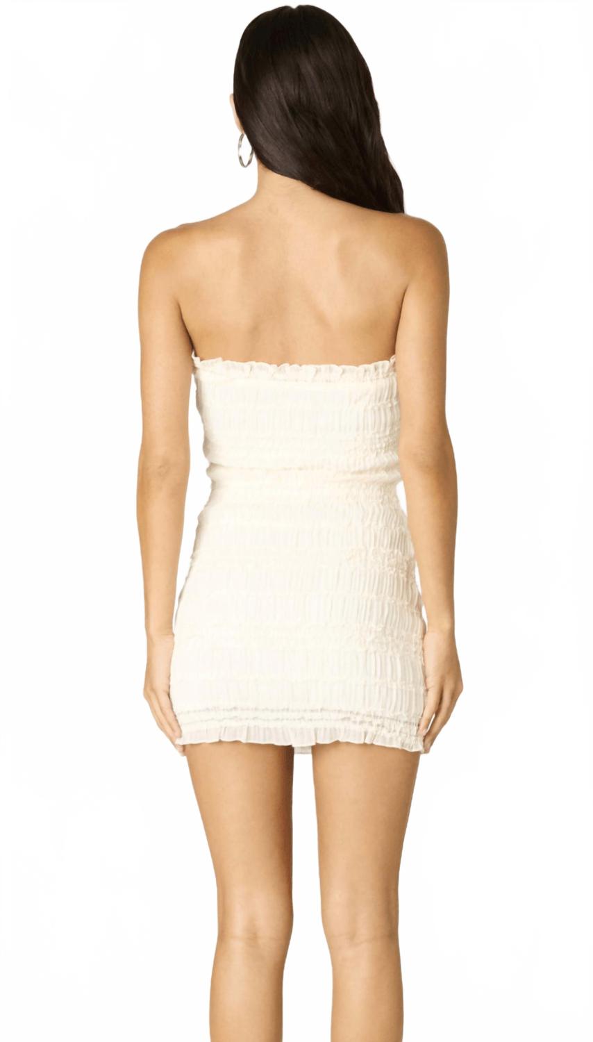 Maeve Strapless Mini Dress In Ivory