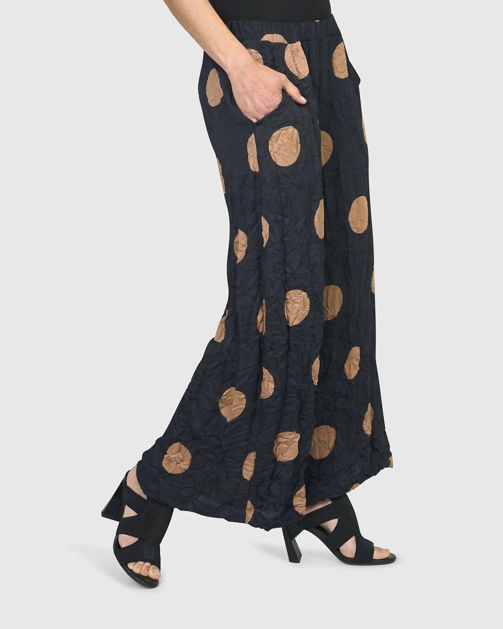 Doppio Wide Leg Pants In Circles