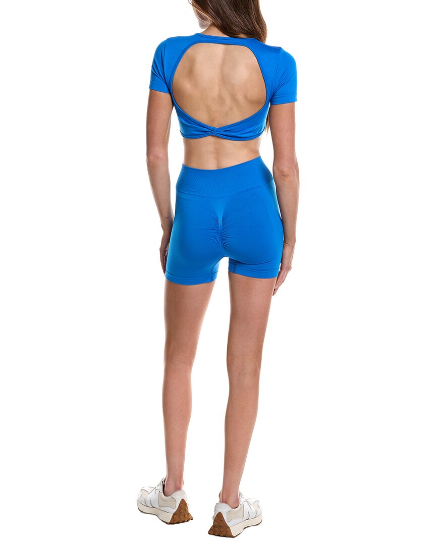 MARION 4in 2pc Open-Back Crop Top & Short Set