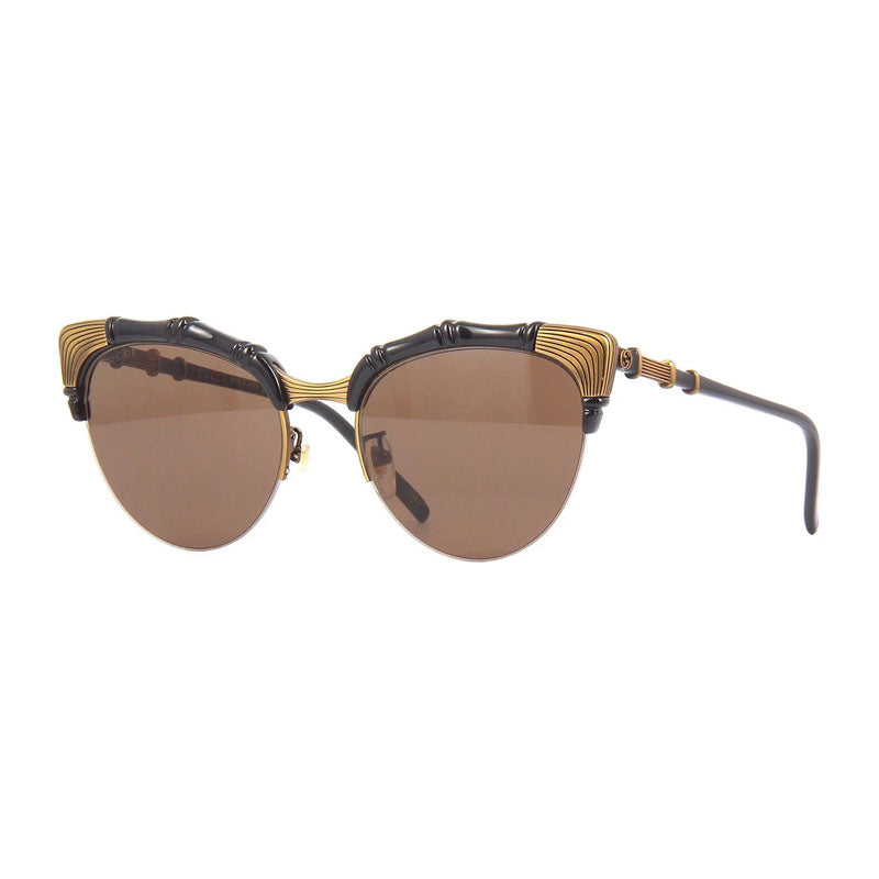 Gucci Sunglasses Cat Eye Full Rim, Black Frame And Brown Lens Gg0661S001