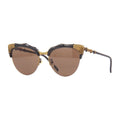 Gucci Sunglasses Cat Eye Full Rim, Black Frame And Brown Lens Gg0661S001