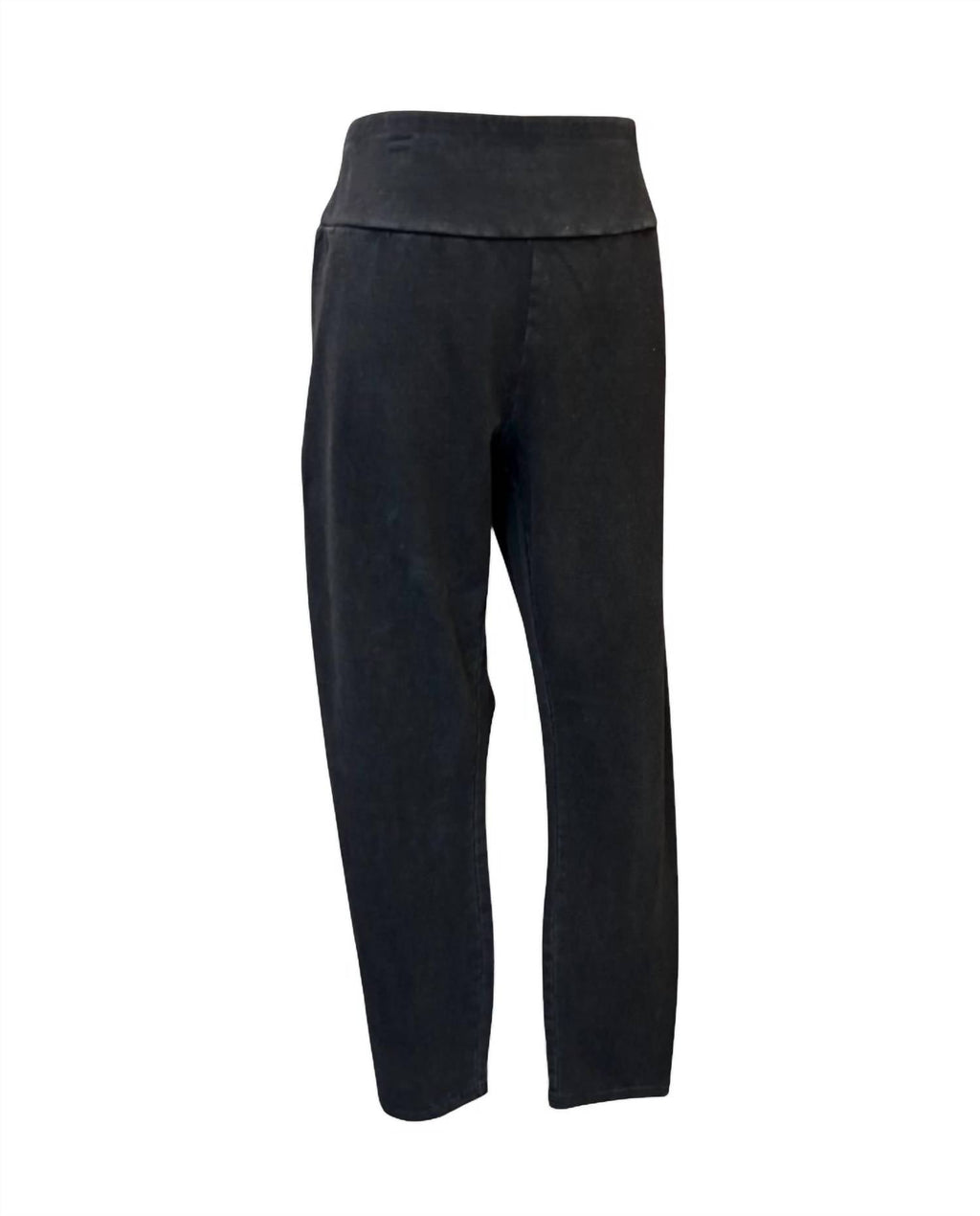 Women's Stonewash Knit Slim Jegging In Black