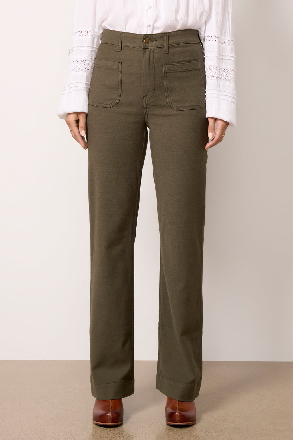 Women's Stretch Terry Patch Pocket Pants