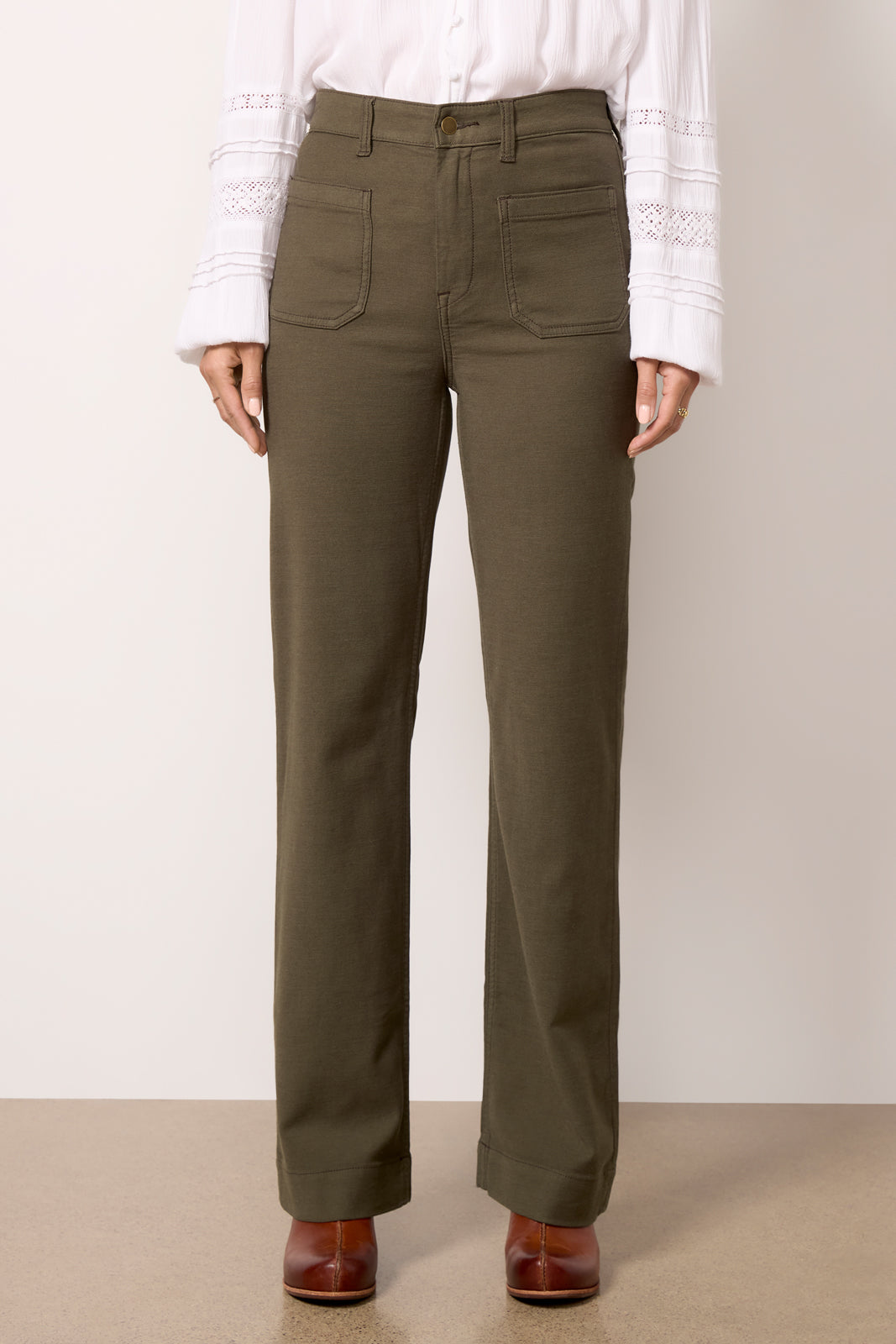 Women's Stretch Terry Patch Pocket Pants