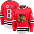 Men's Chicago Blackhawks Ryan Donato #8 Red Home Breakaway jersey