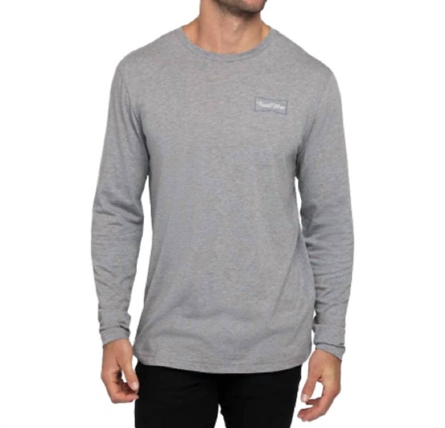 Lookout Point Long Sleeve Top In Heather Gray