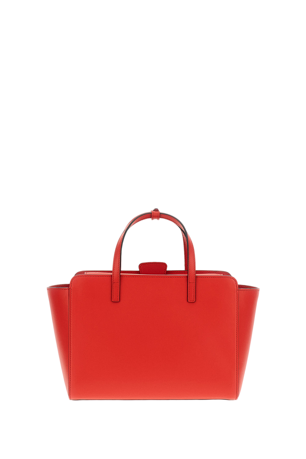 Red Flap M Leather Crossbody Bag