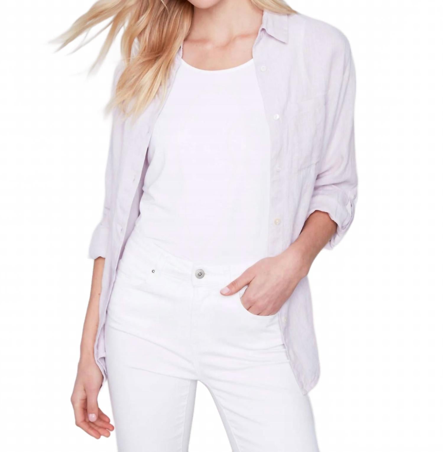 Jacquard Blouse In Lavender