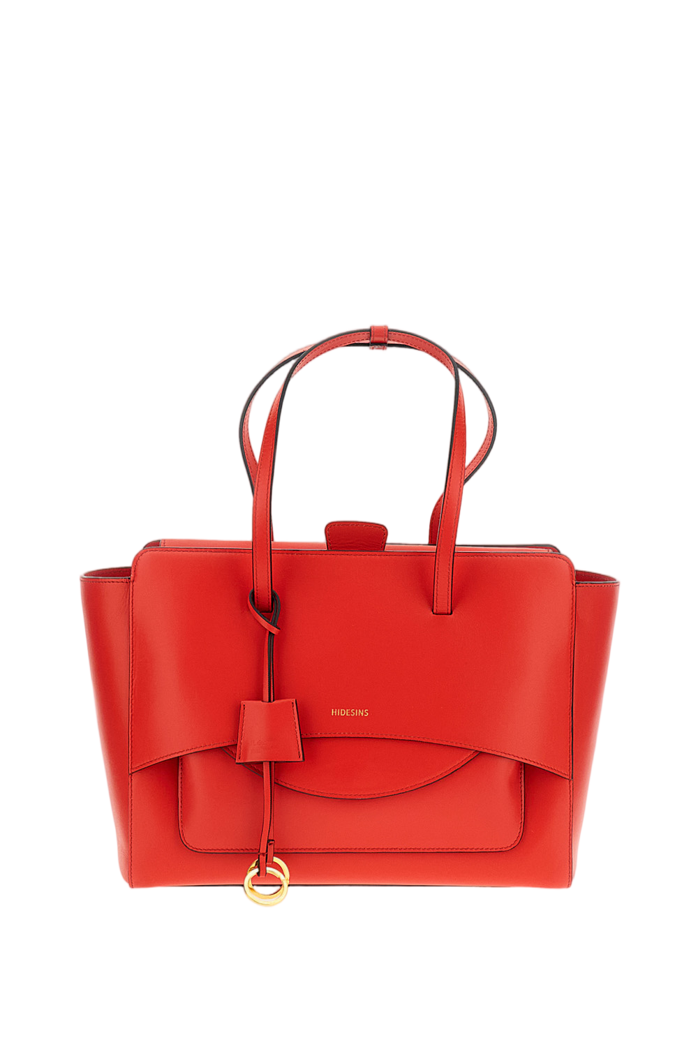 Red Flap L Suede Crossbody Bag