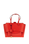 Red Flap L Suede Crossbody Bag