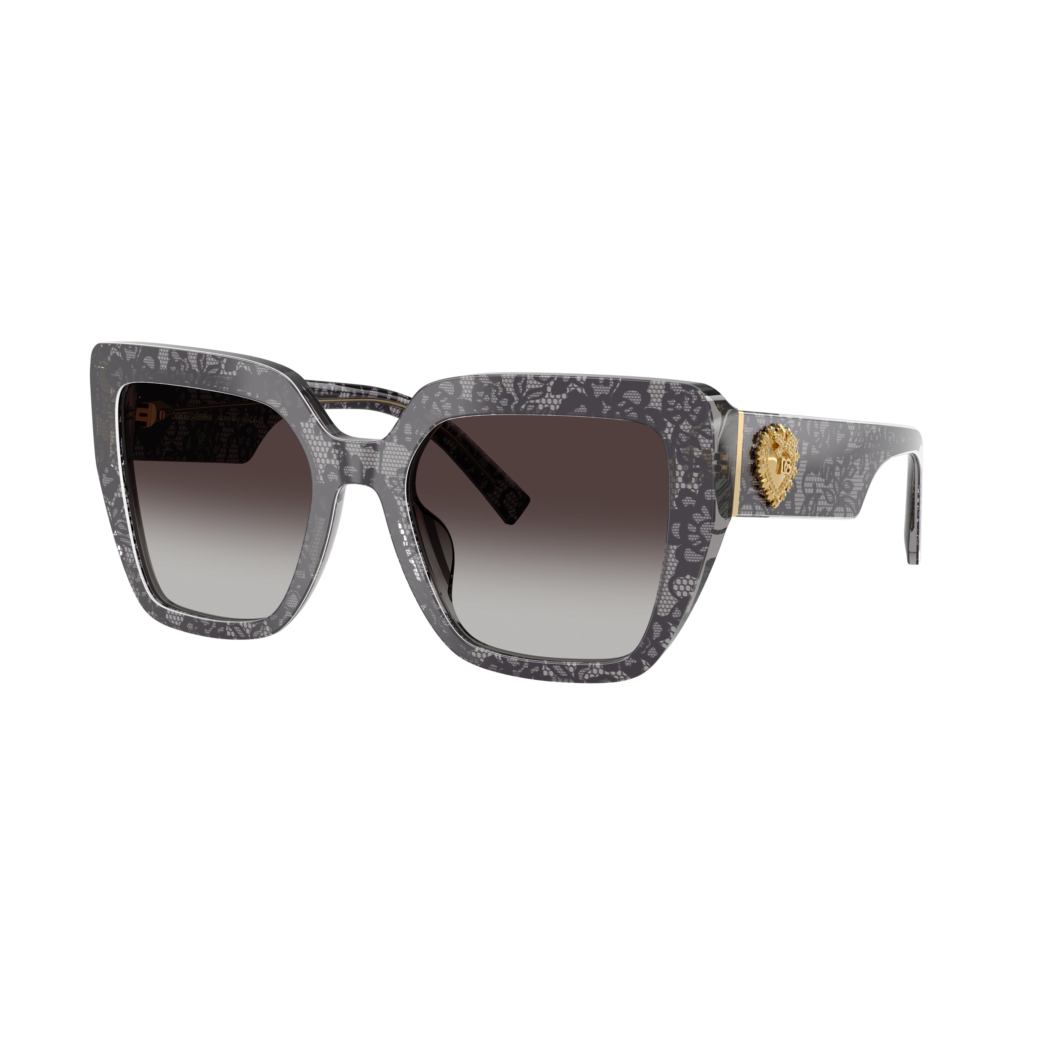 Oversized Square Frame Sunglasses With Gradient Lenses