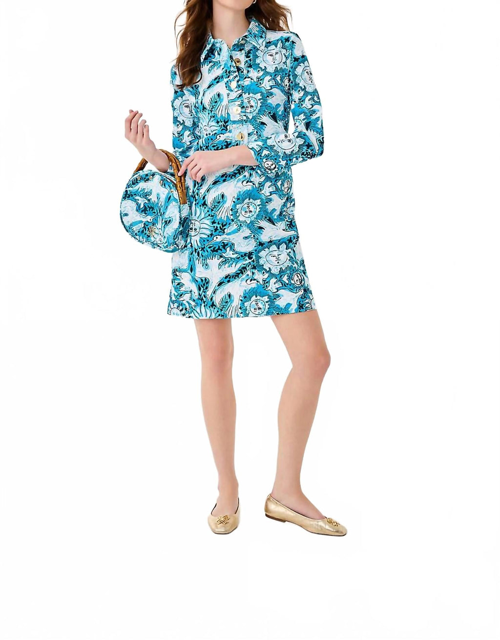 Gabi Mini Dress In Lilly Gulls