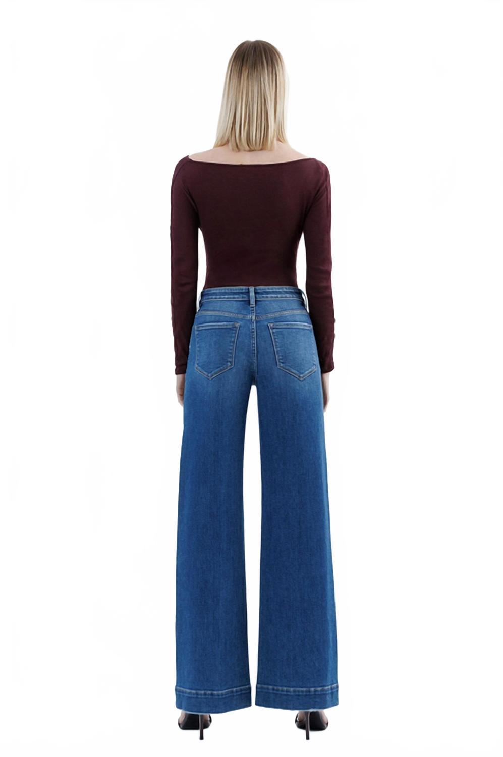 High Rise Extreme Wide Leg Trouser Jeans In Medium