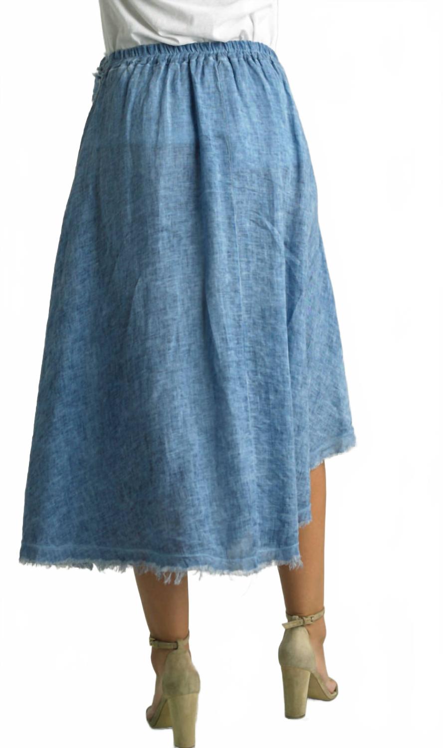 At Bay Midi Skirt In Denim