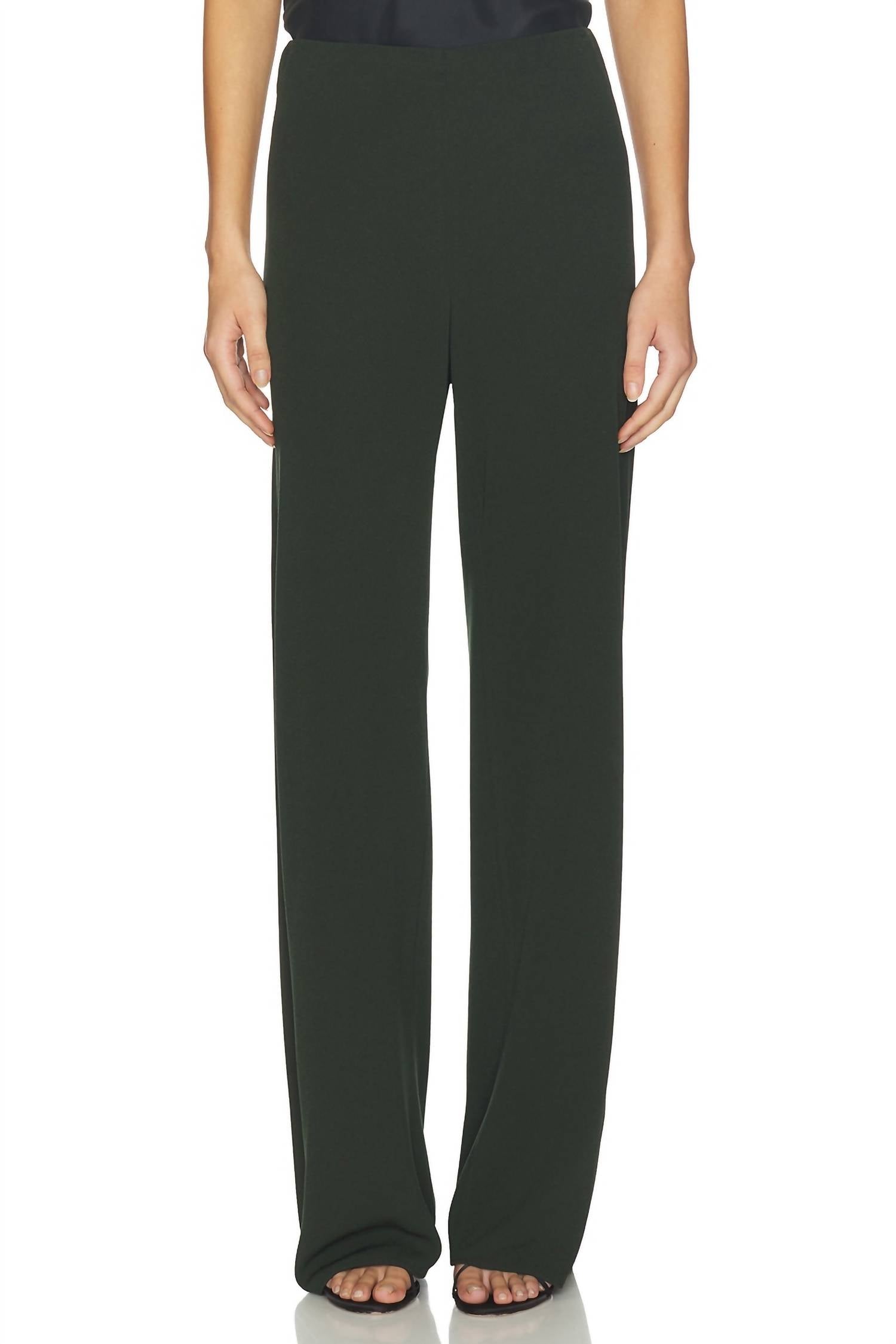 High Waist Biased Pant In Verde
