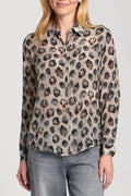 High Road Long Sleeve Blouse In Latte