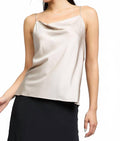 Marjorie Silk Cami Top In Champagne