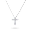 LB Exclusive Platinum 0.50ct Diamond Cross Pendant Necklace MF21-041426
