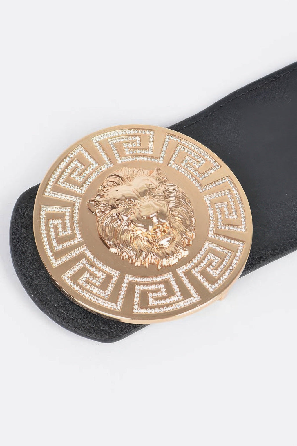 Lion Buckle Elastic Belt