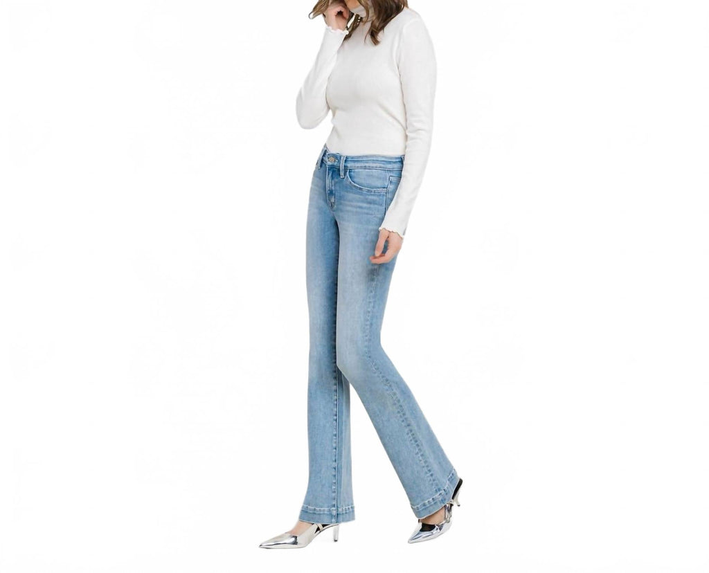Mid Rise Bootcut Jean In Blue