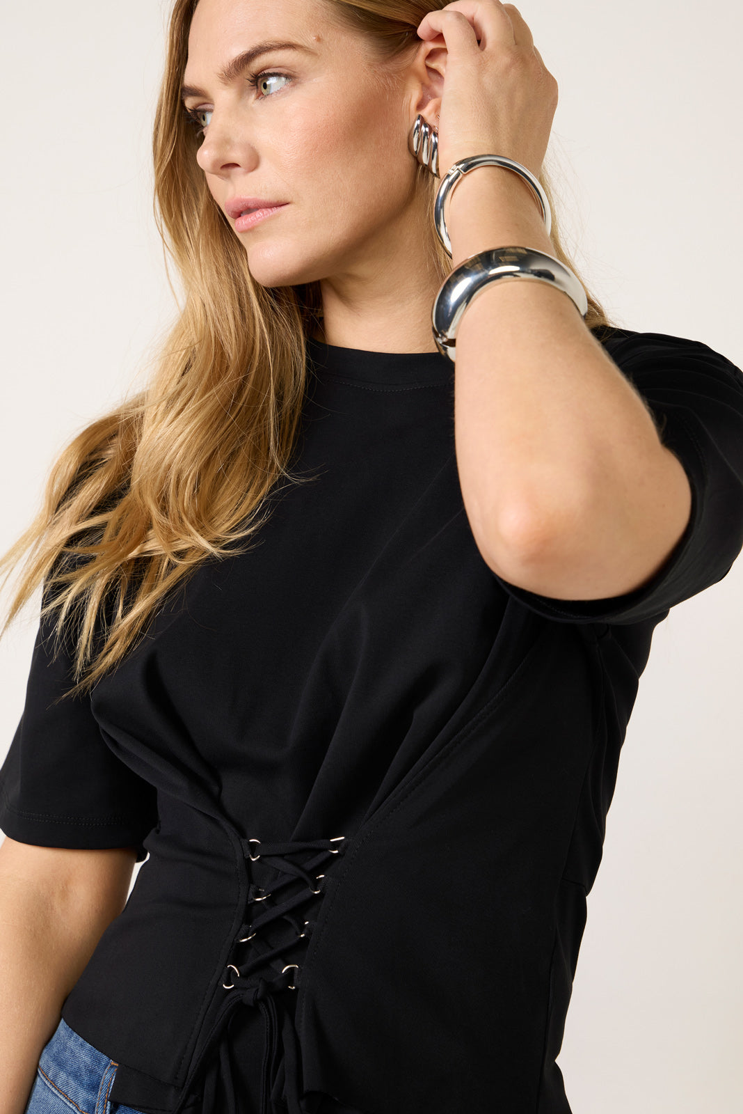 Women's Ada Waist Lace Up T-Shirt