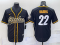 Men's Pittsburgh Steelers Najee Harris #22 Black Vapor Limited jersey