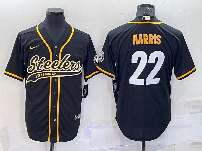 Men's Pittsburgh Steelers Najee Harris #22 Black Vapor Limited jersey